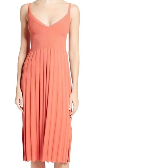 Elizabeth and James EUC Bonnie Pleated Slip Dress - Picture 2 of 10